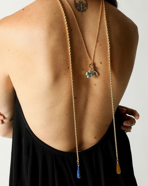 Alexie of Athens Metallic Vision Tie Chain Lariat