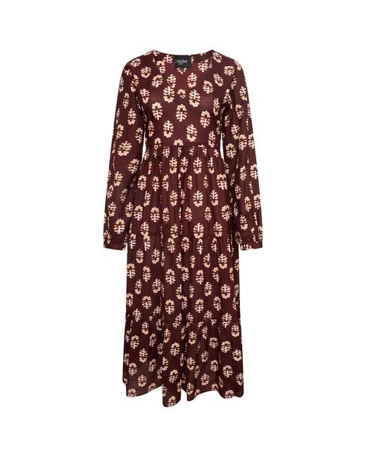 LAtelier London Red Maeve Midi Tunic Dress
