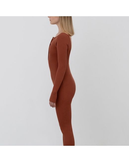 The Koozy Red Palma Long Sleeve One-Piece