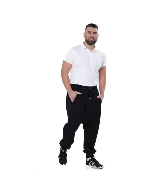 Metamorph Black Casual Drop Crotch Pants for men