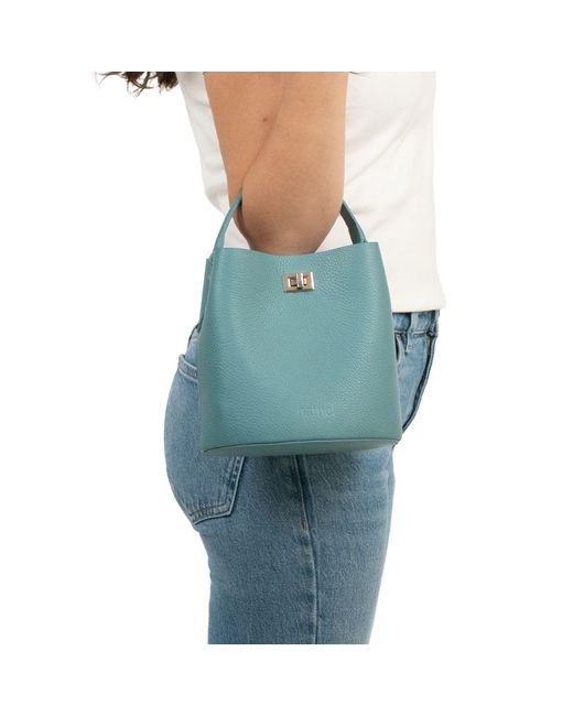 Hamel Atelier Blue Riva Leather Crossbody Bag
