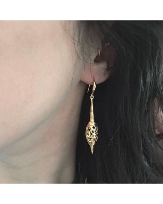 IN CAUDA VENENUM Metallic Callisto Earrings