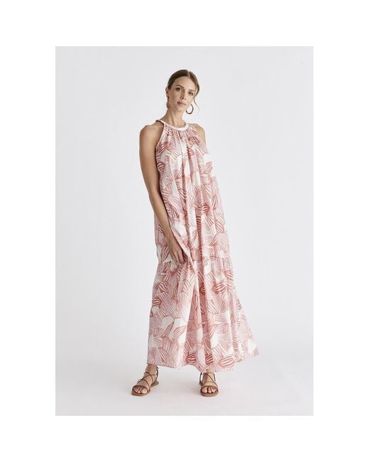 Paisie Pink Halterneck Maxi Dress