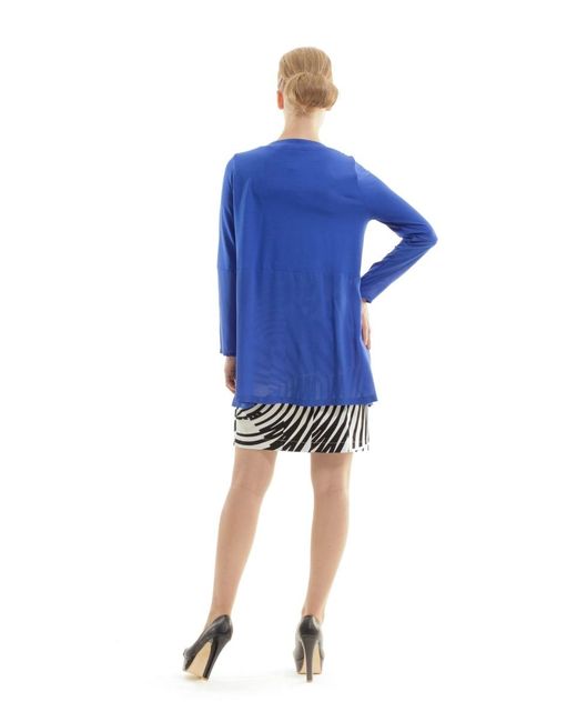 Conquista Blue Sheer Detail Cardigan