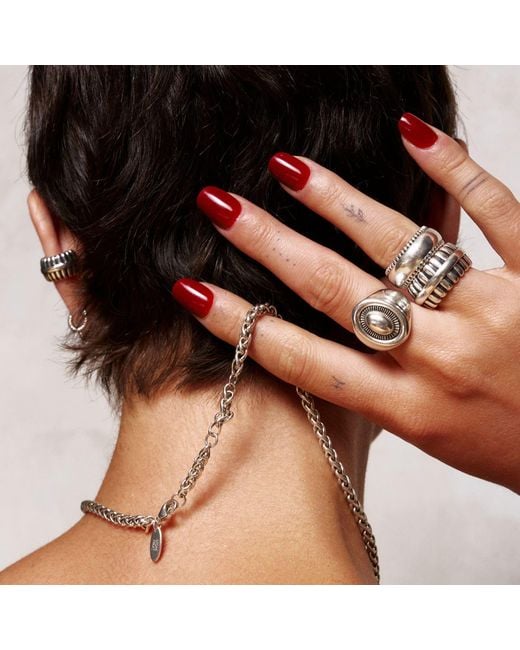 Stone Fruit Metallic Ranch Ring