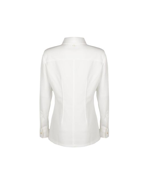 House of Laines London White Laines Couture Embellished Bird Of Paradise Shirt