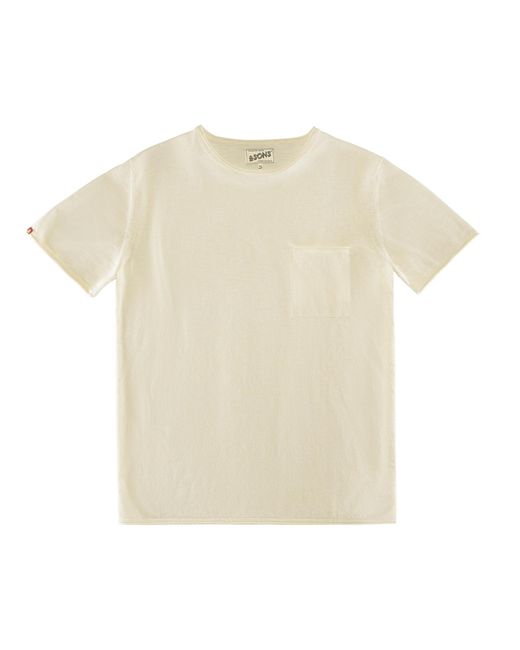 &SONS Trading Co Natural Bianco Knitted T-Shirt Raw for men