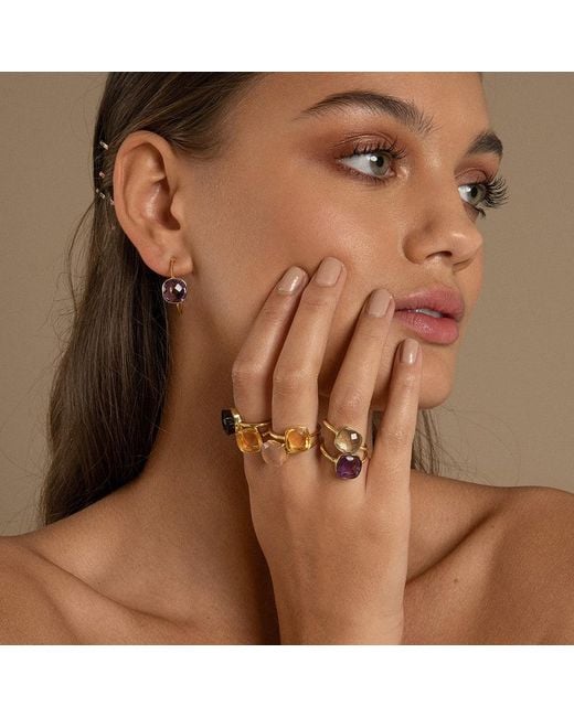 Amadeus Metallic Sophia Citrine Gemstone Ring