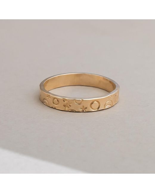 Kate Koel Metallic Cigar Galaxy Thick Band Ring