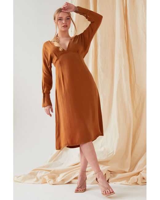 Sarvin Orange Mustard Dress
