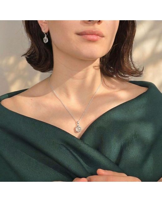 Harfi White Raw Moonstone Sterling June Birthstone Necklace