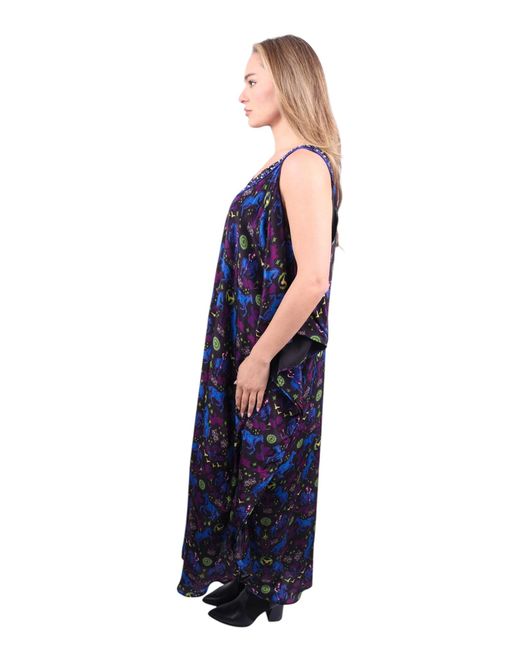 Any Old Iron Blue Hand-Beaded Neckline High Horse Dress