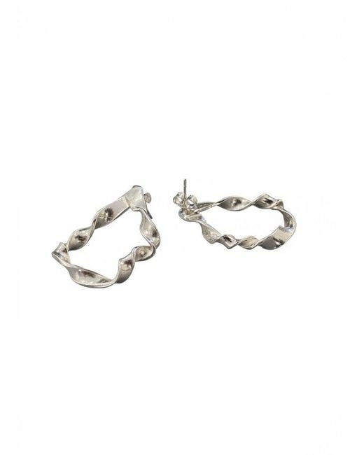 Mitsymay Jewellery Metallic Twists & Tangled Teardrop Earrings