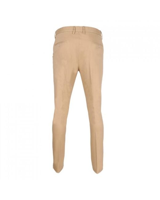 DAVID WEJ Natural Paco Plain Chino Trousers – for men