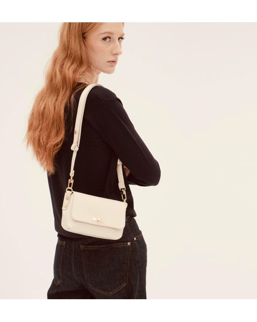 Apatchy London White Neutrals The Maisie Mini Stone Leather Bag