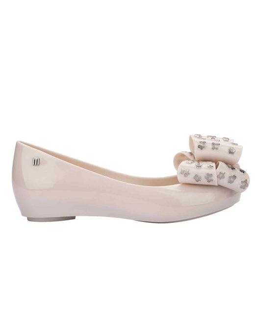 Melissa Pink Neutrals Ultragirl Sweet Xxii Ballet Flats