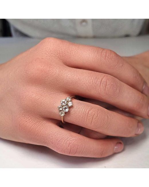 Lee Renee Metallic Topaz Cluster Ring