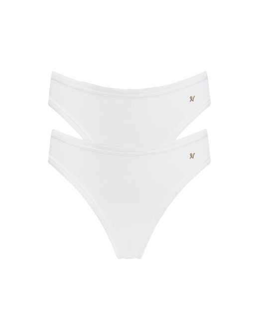 Nudea White The Organic Cotton Mini Brief 2 Pack