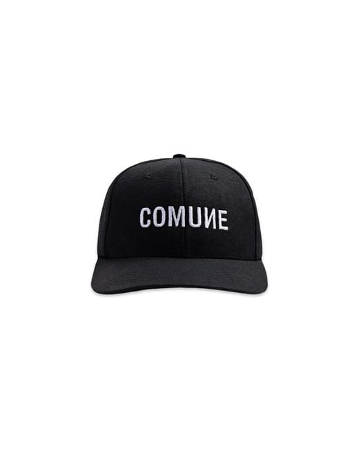 Comune Black Logo Classic Cap for men
