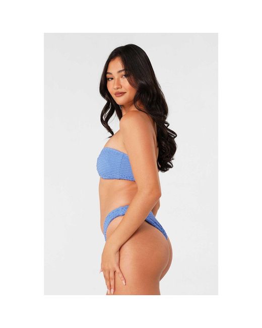Blackbough Swim Blue Shelby Bandeau Top Oceania Crochet