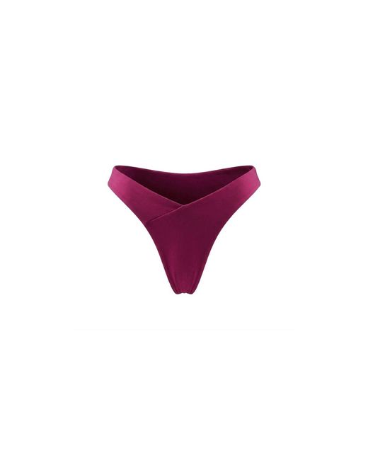 Veroni Swim Purple Margot V-Cut Bottom