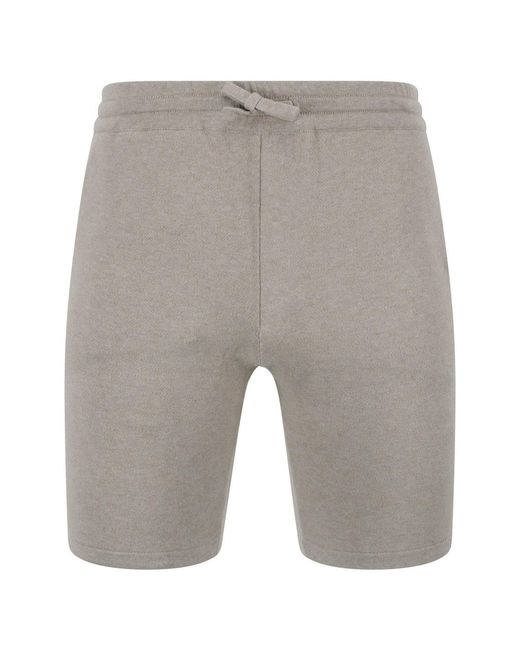Paul James Knitwear Gray Midweight Allessio Cotton Knitted Shorts for men