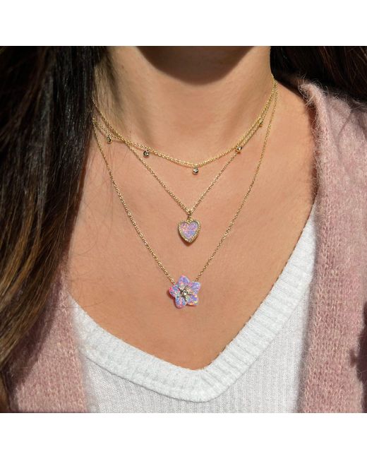 KAMARIA Metallic Dew Drops Crystal Choker Layering Necklace