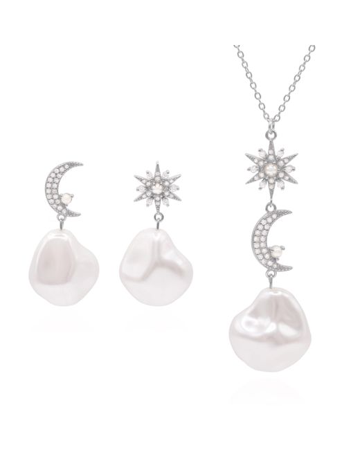 Luna Charles White Pearl Drop Gift Set