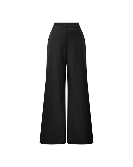 James Lakeland Black Cotton Trousers