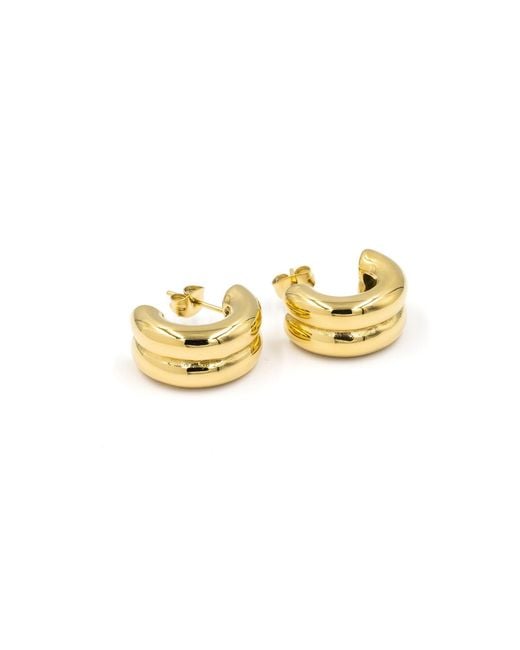 Superdivajewellery Metallic Hoop Earrings