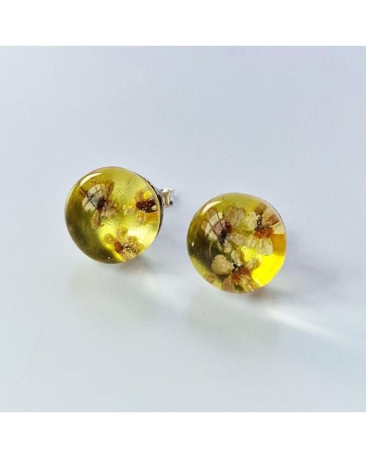 Laura Daili Yellow A Wild Sunny Summer Meadow Earrings