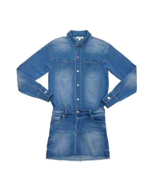 Circular Path Blue Jordan Denim Dress