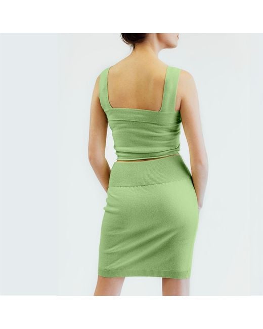 Zenzee Green Cashmere Bralette