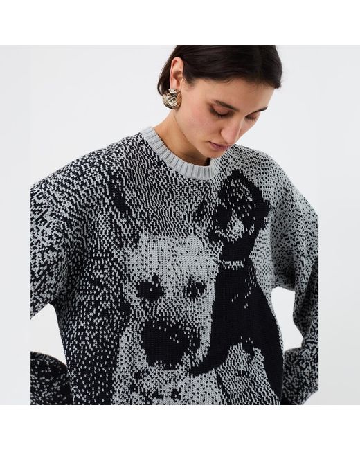 Ccy Currency Black Dog's Love Sweater