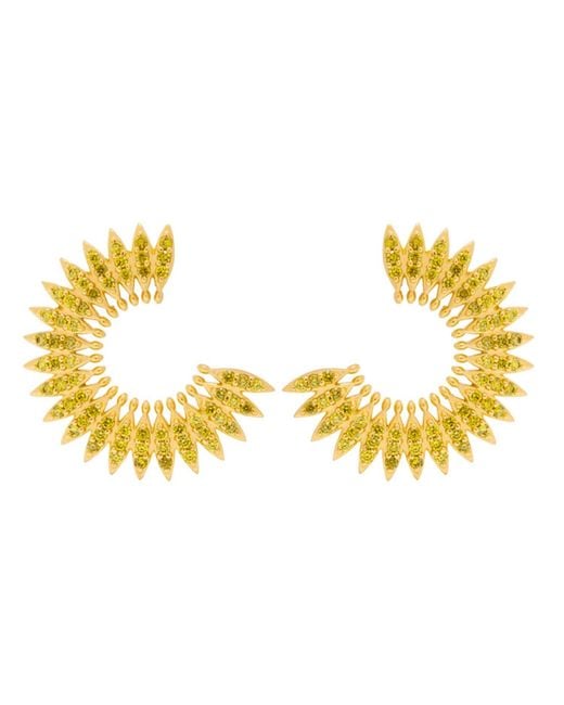 Lavani Jewels Multicolor Green Goldplated Marrakech Earrings