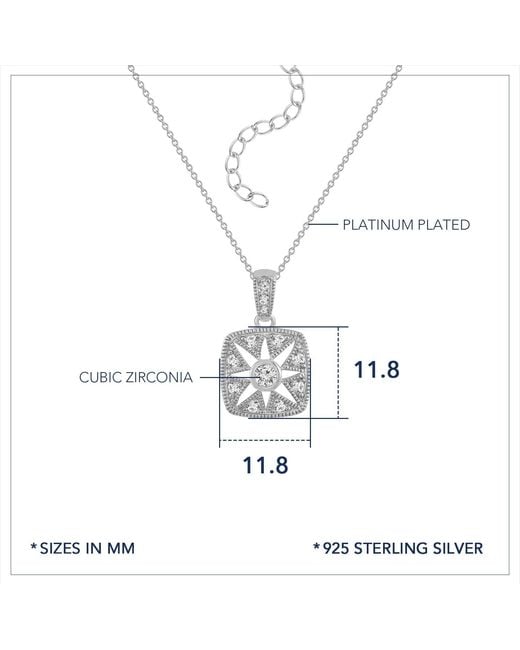 Diamonbliss Metallic Marilyn Monroe Vintage Square Pendant Necklace