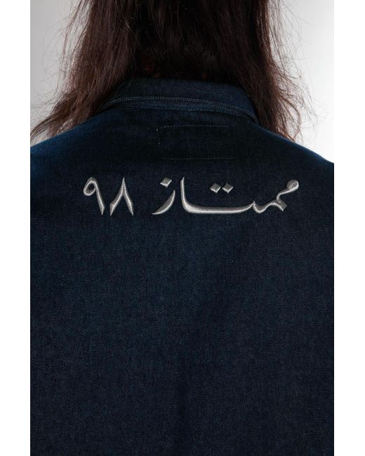 Born in Exile Blue Denim Shirt for men