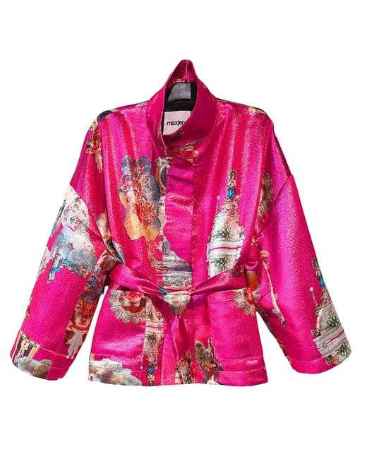 Maxjenny Pink Square Boxy Jacket