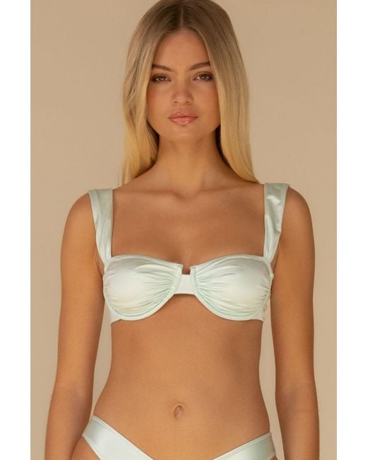 Montce Blue Seafoam Silkie Bella Bikini Top