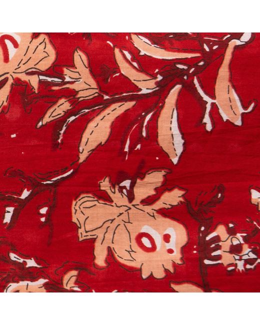 Inara Red Indian Cotton Rubra Pyjama Set