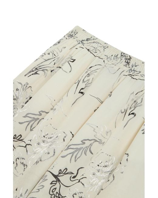 Nocturne Natural Patterned Jacquard Pants