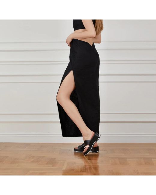 Ilvi Black Masal Leather Slide