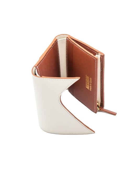 Absurde Green Mountain Off And Leather Trifold Wallet