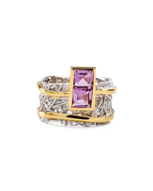 German Kabirski Pink Verina Amethyst Ring