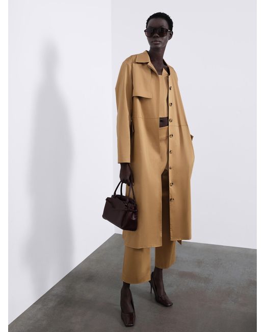Sélone Natural Neutrals Colette Maxi Trench Warm Camel