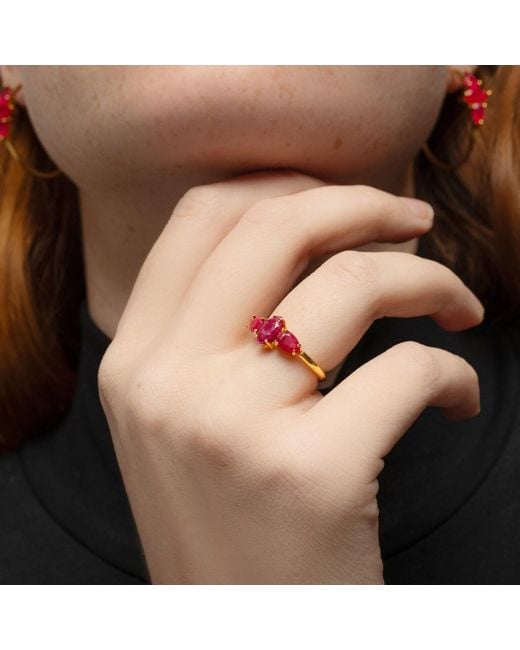 Lavani Jewels Multicolor Ruby Kasia Ring