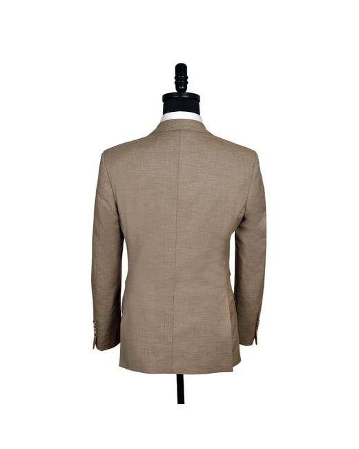 DAVID WEJ Brown Neutrals Aldo Double Breasted Suit for men