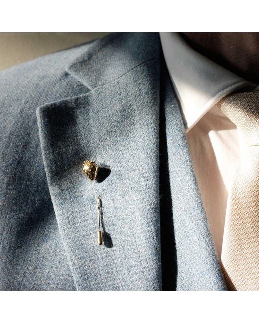 Lee Renee Metallic Strawberry Tie Pin for men
