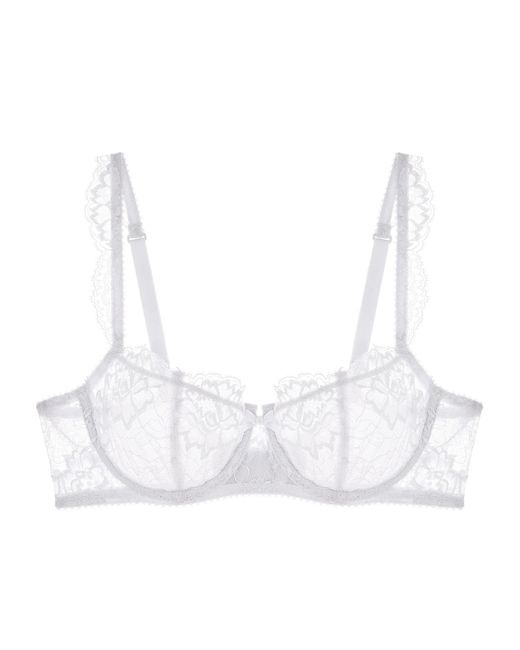 Journelle White Isabel Balconette Bra Blanc