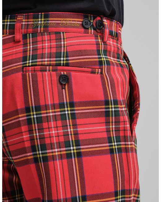 Gresham Blake Red Stewart Royal Tartan Trouser for men